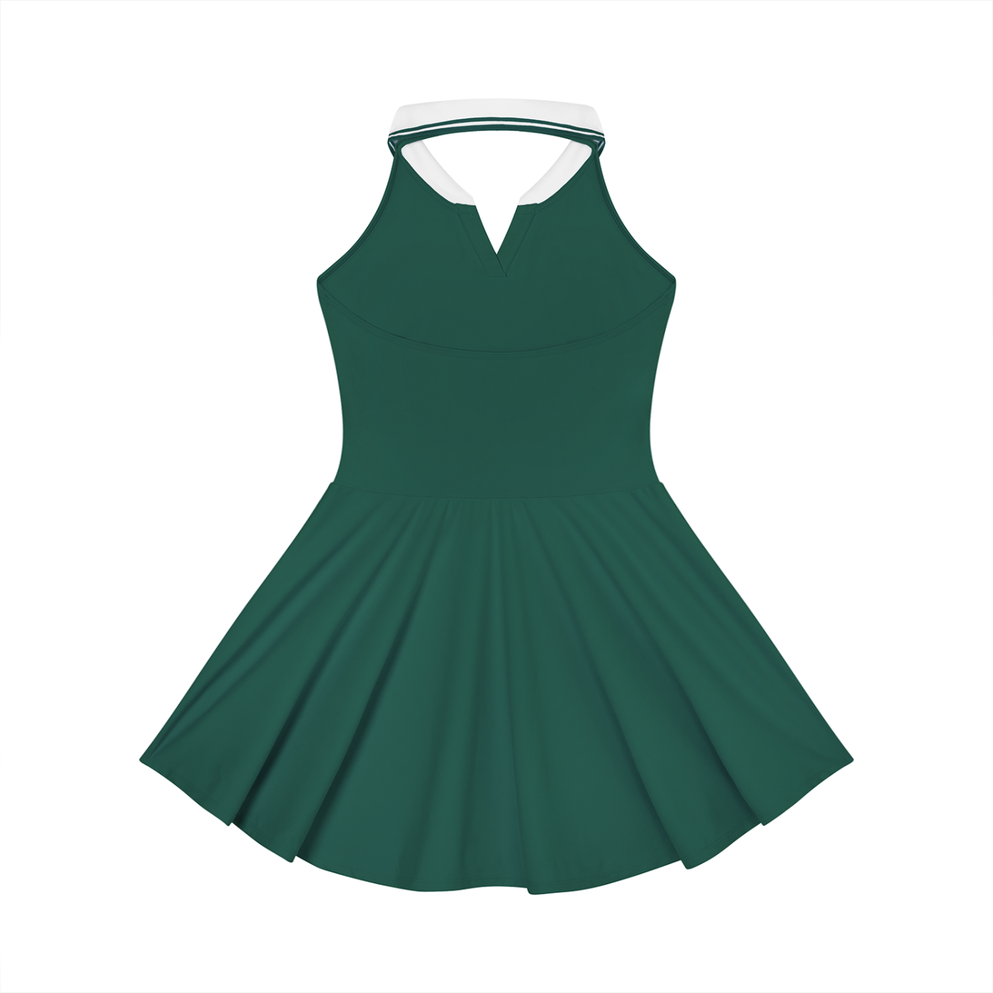 Vestido de tenis acampanado con cuello halter para mujer