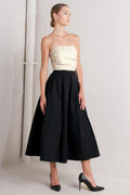 MONO BALLET WOVEN MIDI DRESS