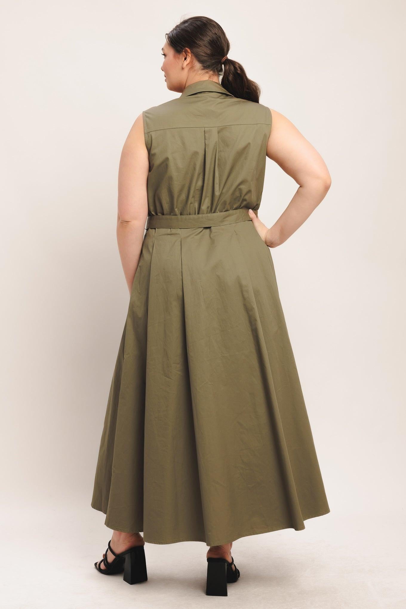 SIMPLY UNSTOPPABLE WOVEN MIDI DRESS