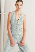 EASY ELEGANCE WOVEN LACE VEST