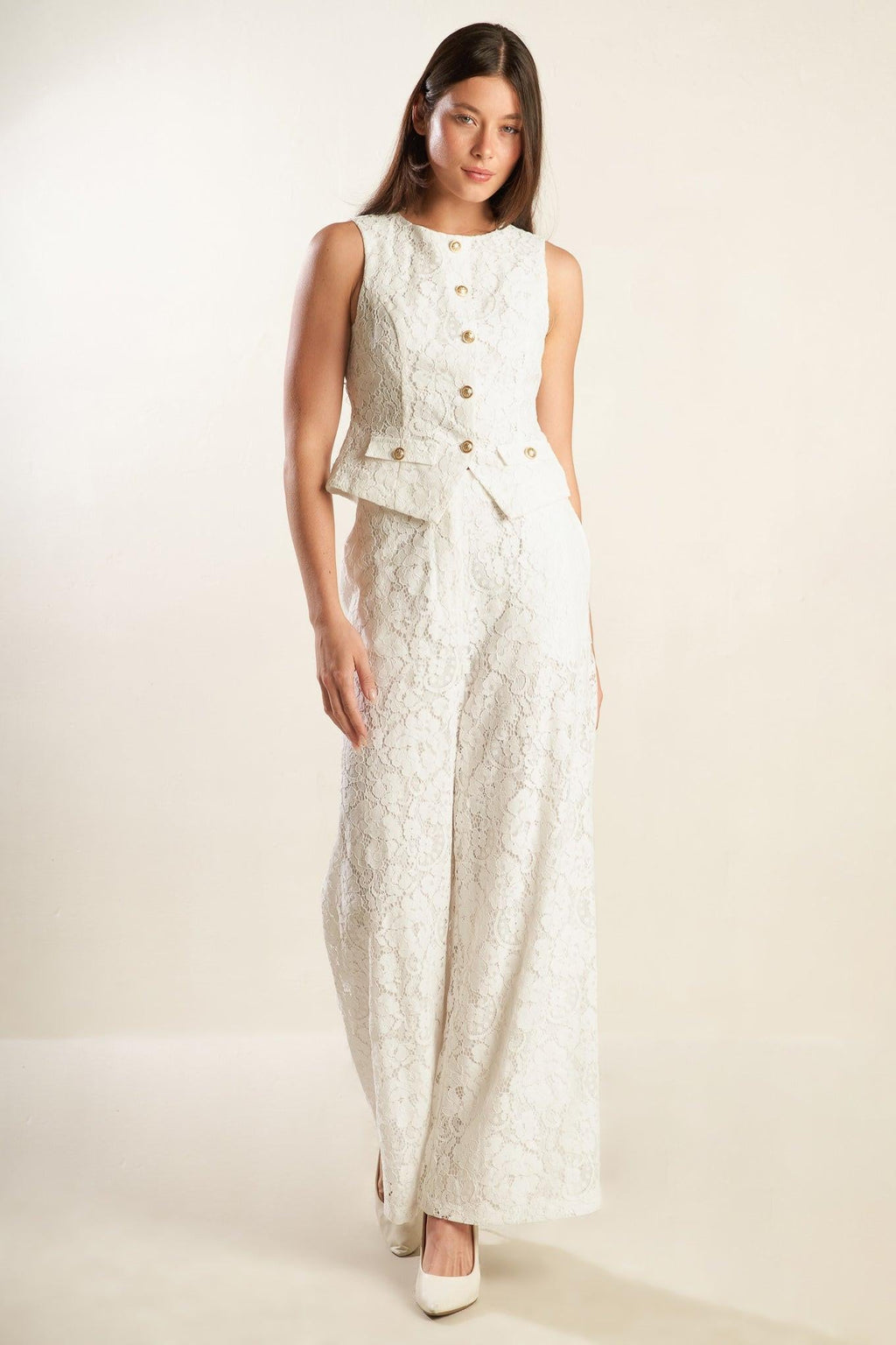 WE TRUST YOU WOVEN LACE PANTS
