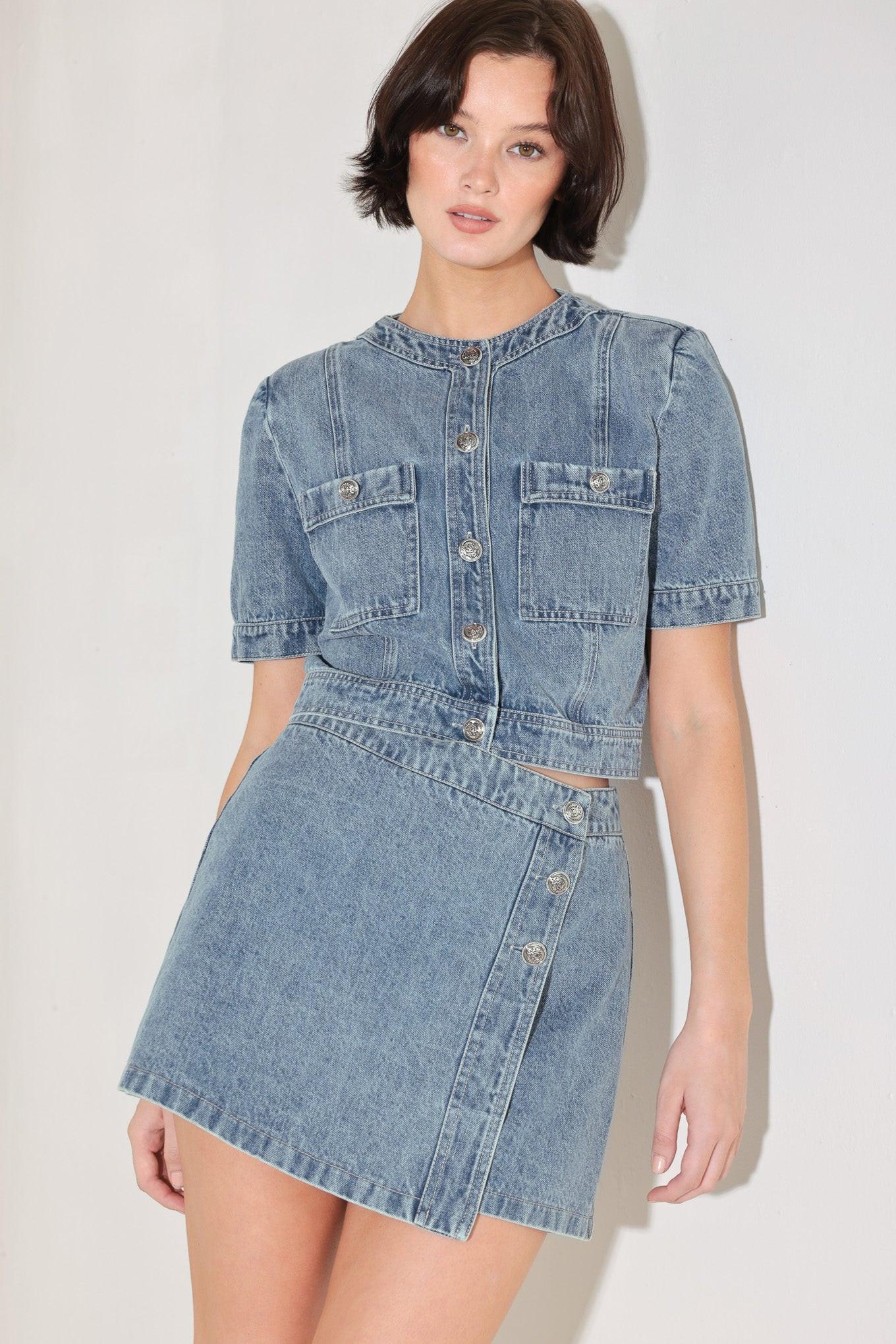STREET MUSE DENIM SKORT