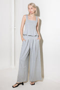 TRUST THE NOW IN KNIT TOP AND PANT SET