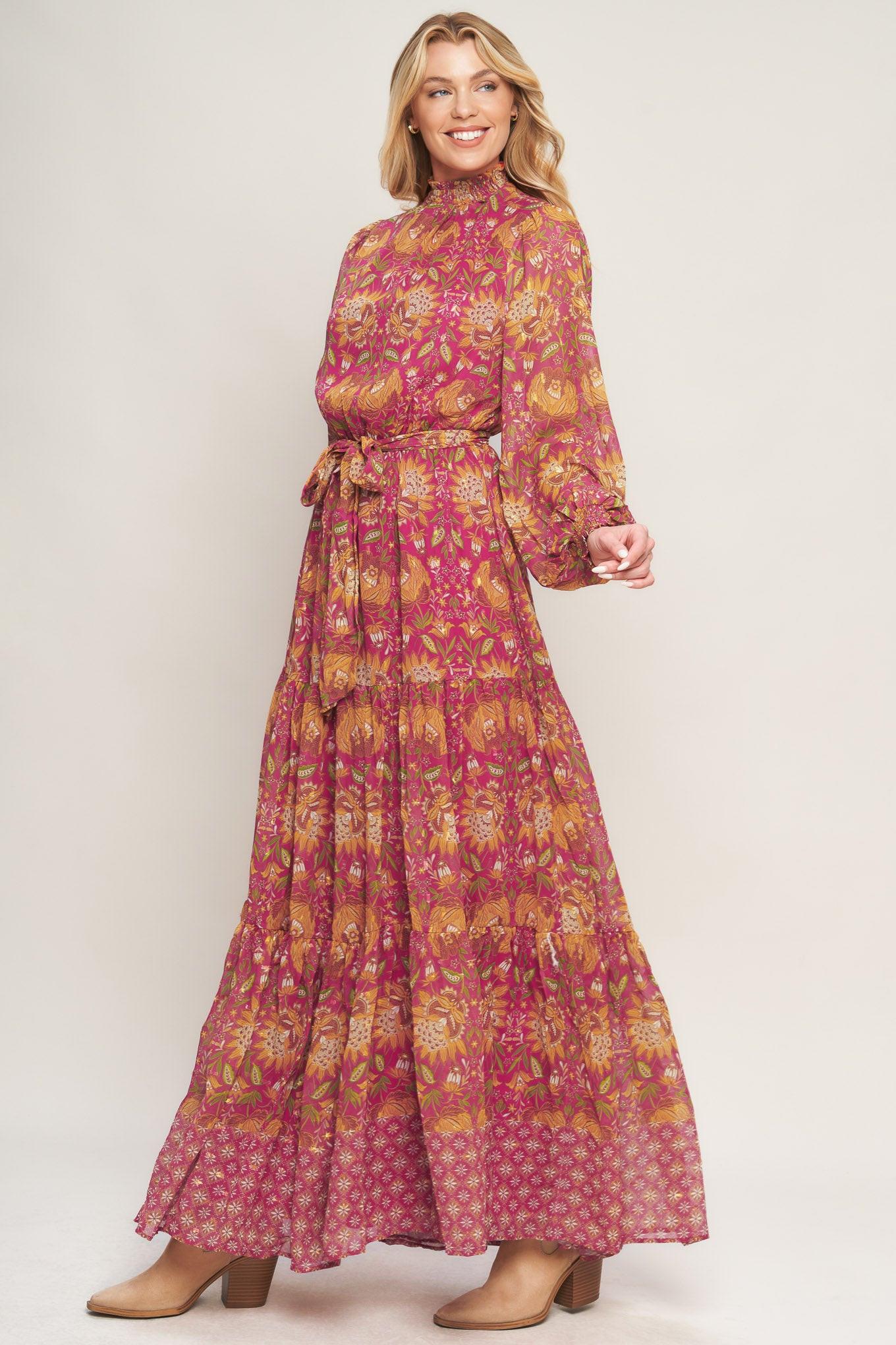 YOU ENCHANT ME WOVEN MAXI DRESS