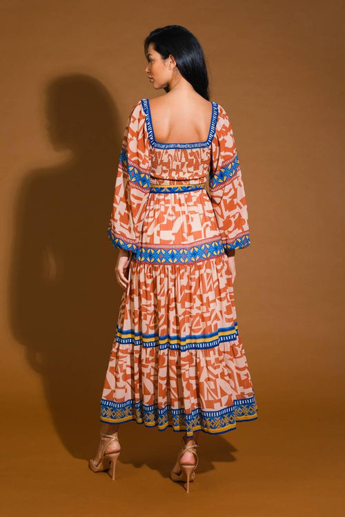 BITTER SWEET WOVEN MIDI DRESS