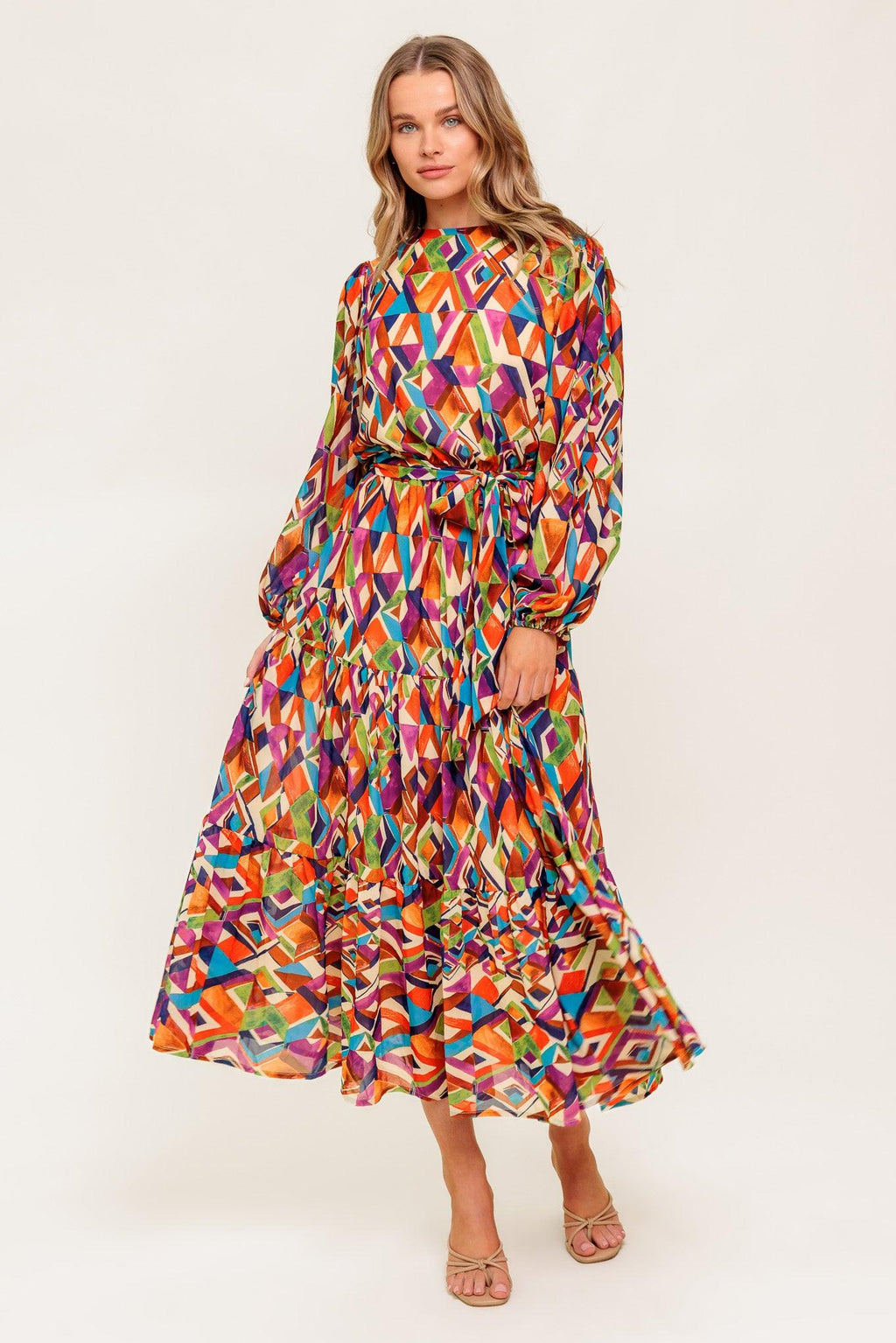 YOUR SWEETIE WOVEN MIDI DRESS