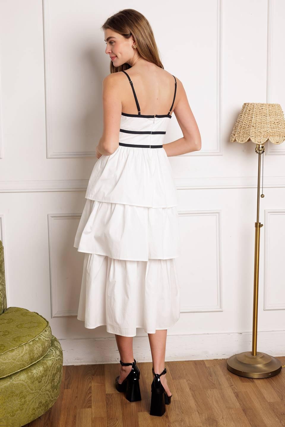 GO GETTER WOVEN MIDI DRESS