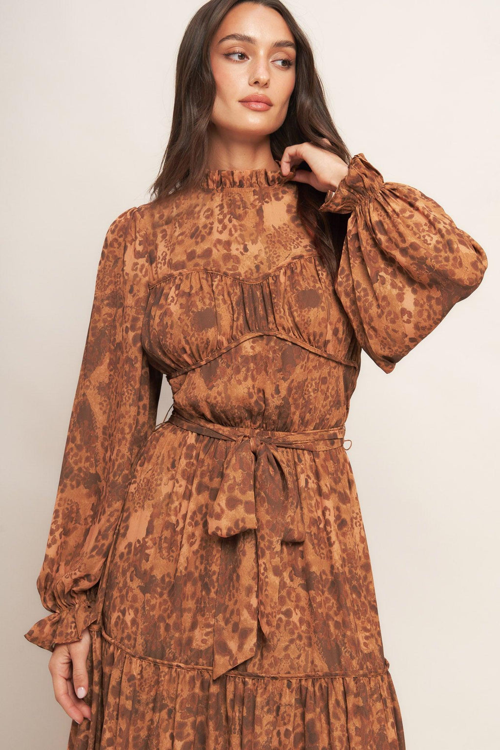 NOMAD'S WHISPER WOVEN MAXI DRESS