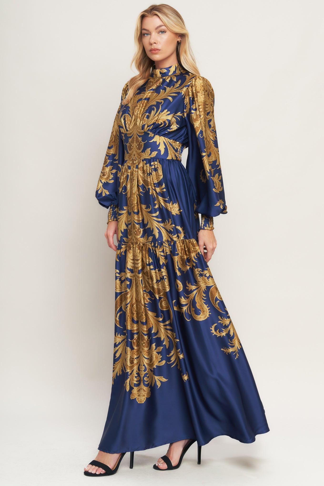 PALACE WALTZ WOVEN MAXI DRESS