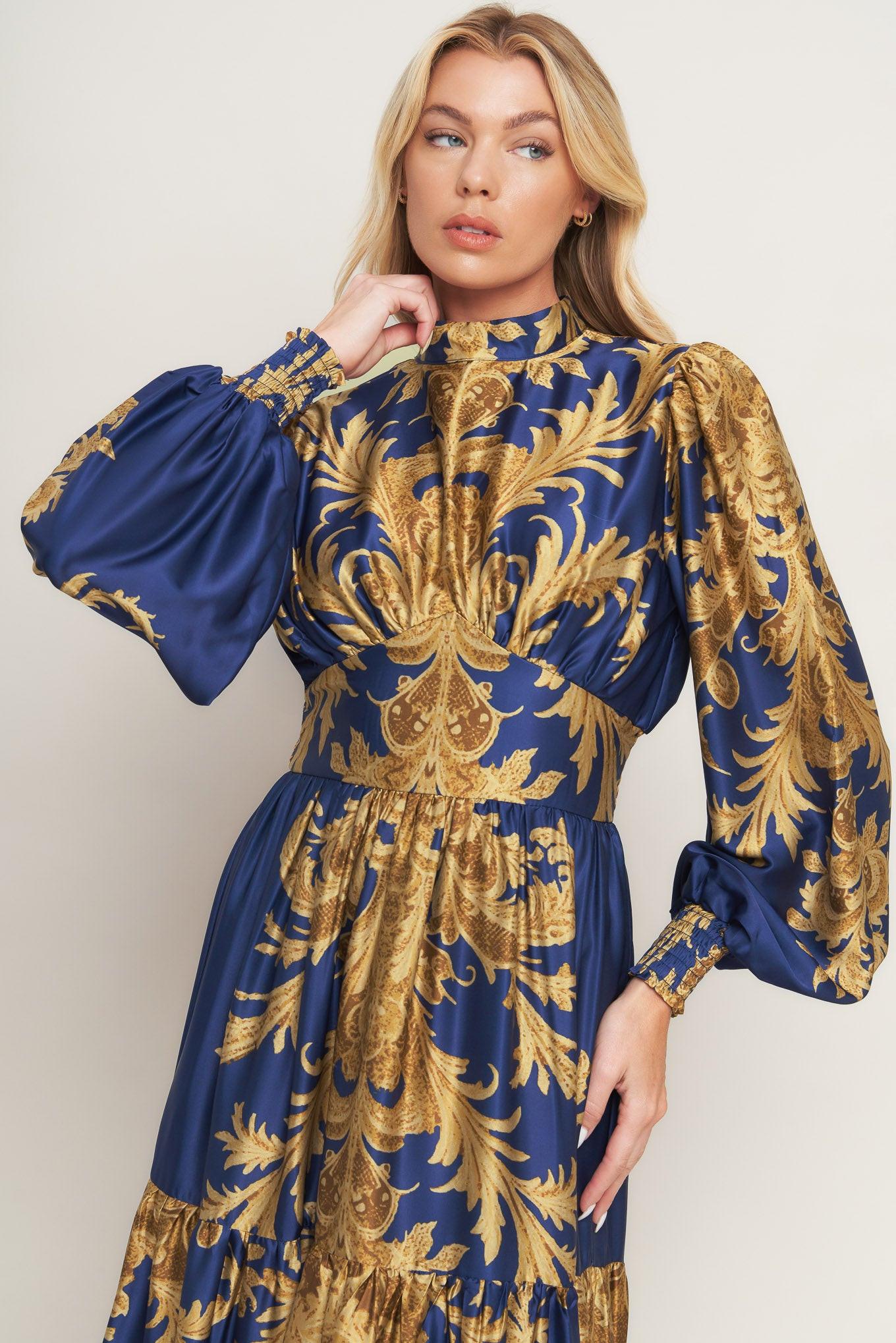 PALACE WALTZ WOVEN MAXI DRESS