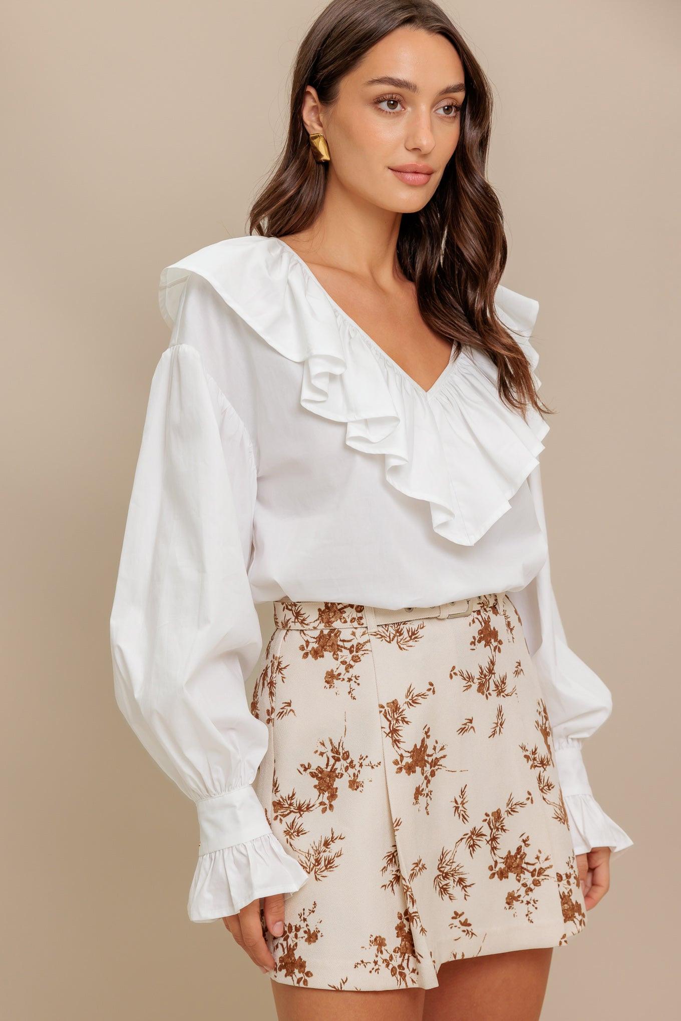 COUTURE CODE WOVEN TOP