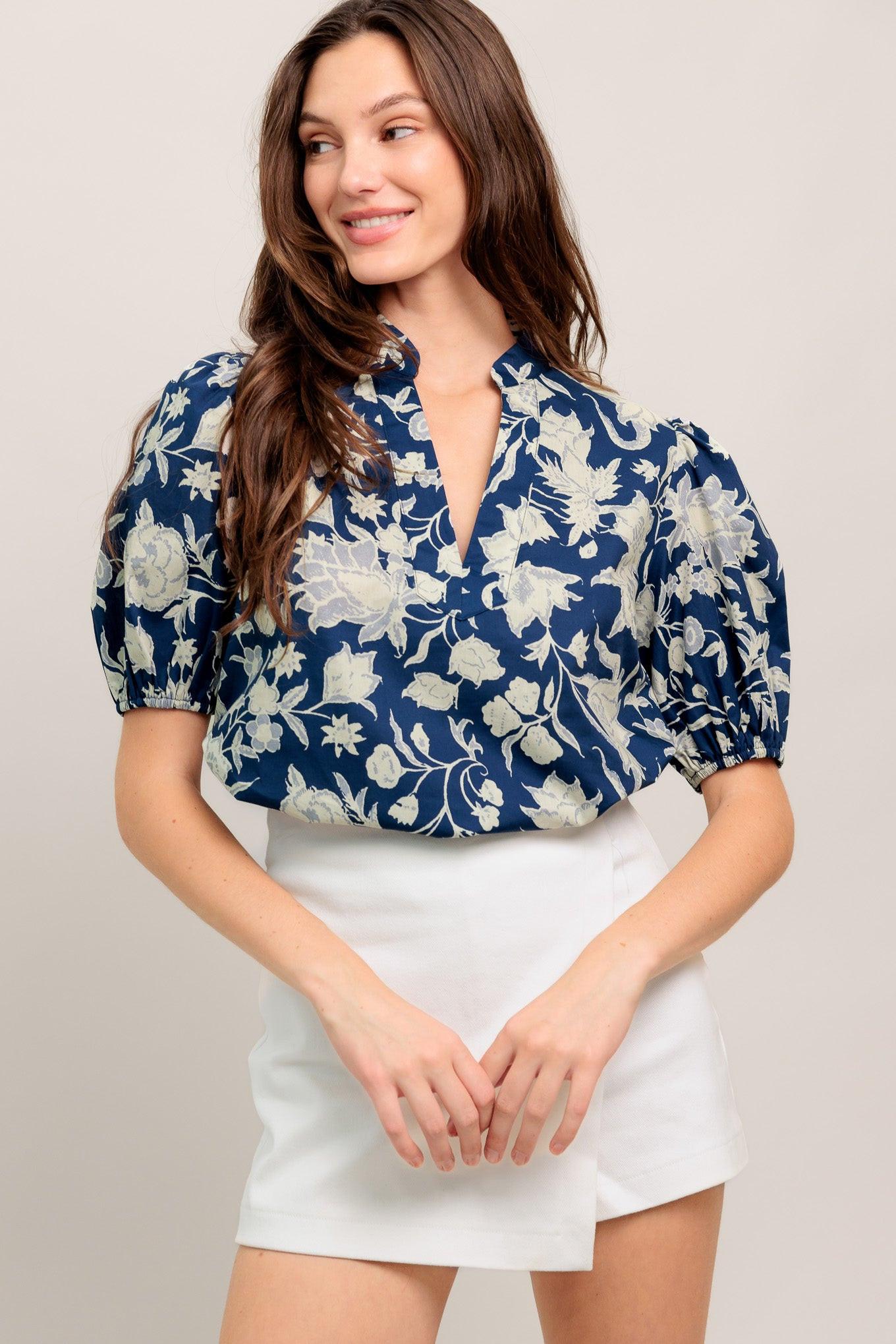 FEELING ROMANTIC WOVEN TOP