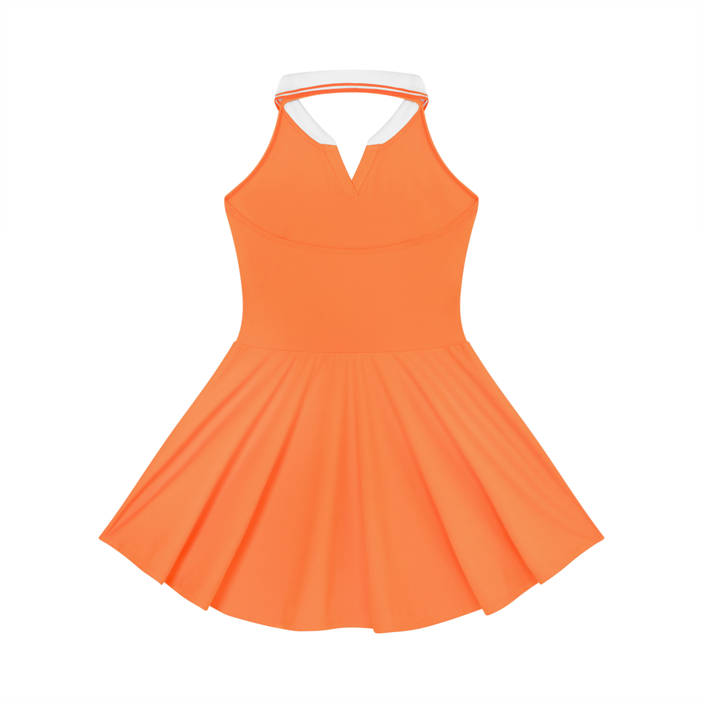Vestido de tenis acampanado con cuello halter para mujer