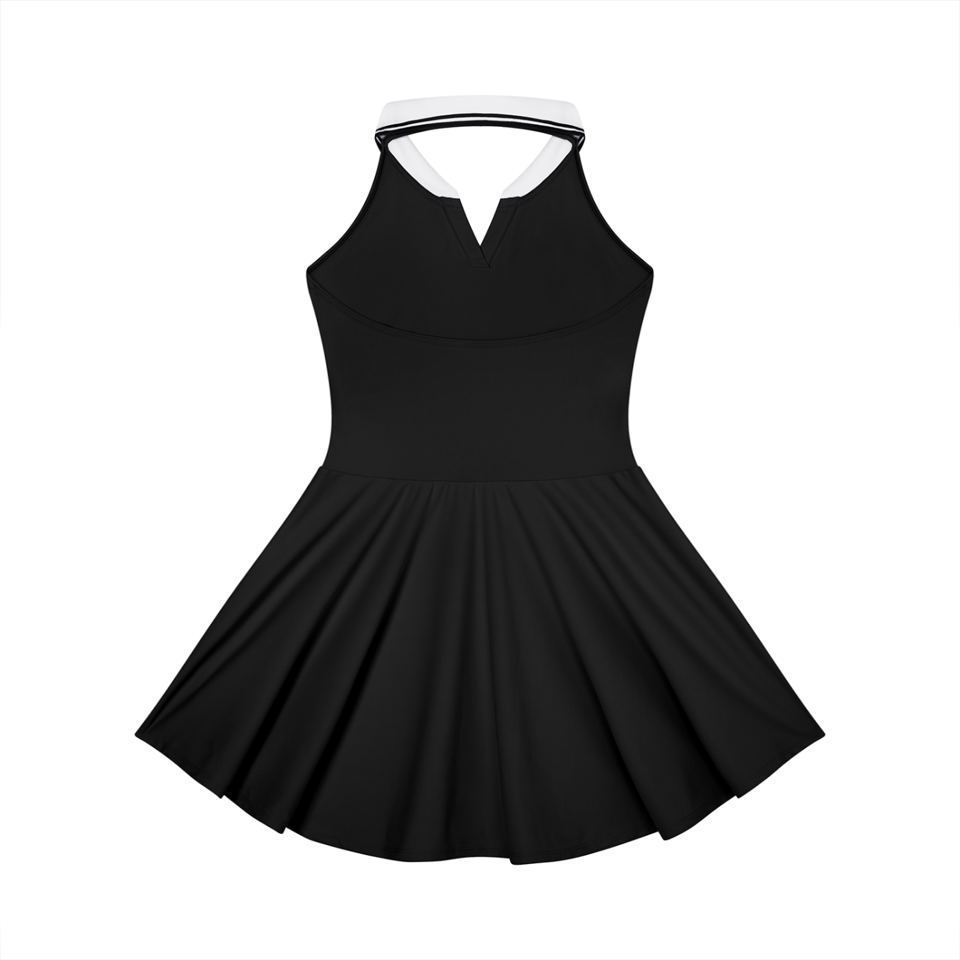 Vestido de tenis acampanado con cuello halter para mujer